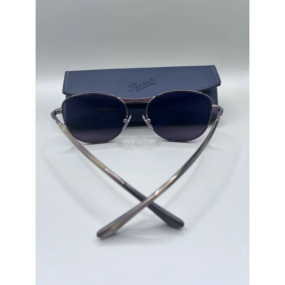 AuthenticPersol PO1002S 1124AF Brown Dark Violet Polarized Glass Sunglasses 57mm
